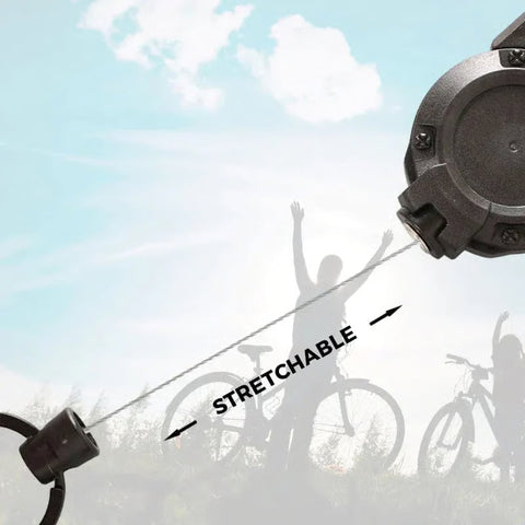 🔥Summer Hot Sale Promotion-49% OFF⏰-Outdoor Automatic Retractable Wire Rope Luya Tactical Keychain